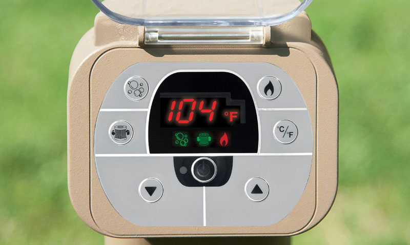 pure spa control panel